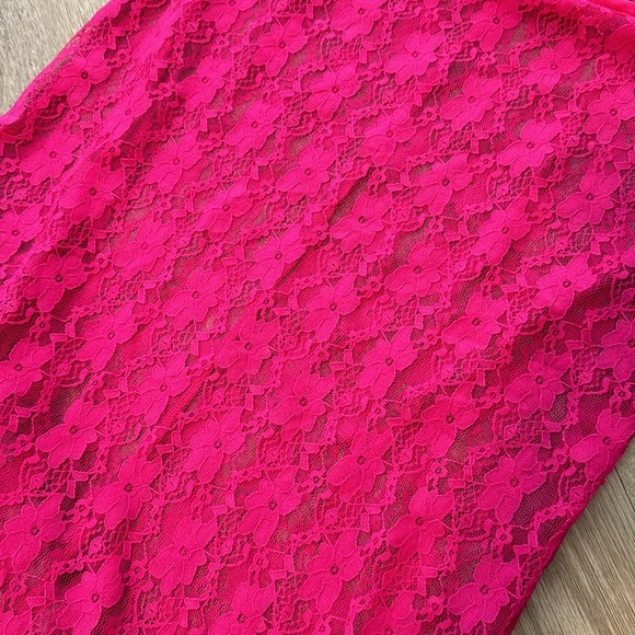 🩷 Lovers and Friends Lia Sheer Skirt in Hot Pink Medium BNWT 🩷 - Picture 9 of 9